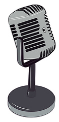 Image showing Microphone for music recording vector or color illustration