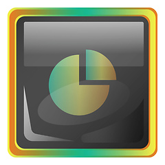 Image showing Storage grey vector icon illustration with colorful details on w