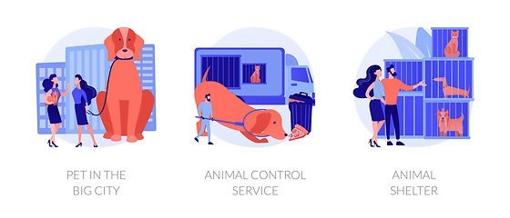 Image showing Pet maintenance vector concept metaphors