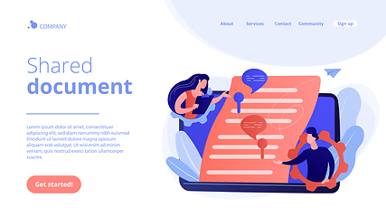 Image showing Shared document concept landing page.