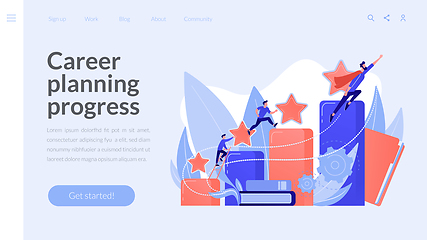 Image showing Career development concept landing page.