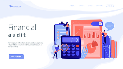 Image showing Audit service concept landing page.