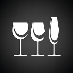 Image showing Glasses set icon