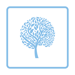 Image showing Ecological tree leaves icon