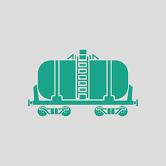 Image showing Oil railway tank icon