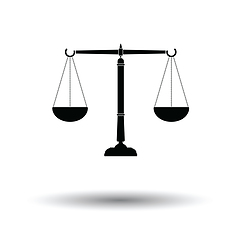 Image showing Justice scale icon
