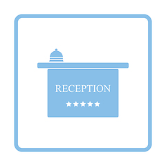 Image showing Hotel reception desk icon