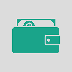 Image showing Wallet with cash icon