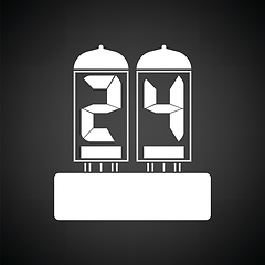 Image showing Electric numeral lamp icon