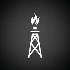 Image showing Gas tower icon