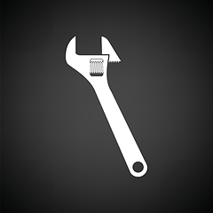 Image showing Adjustable wrench  icon