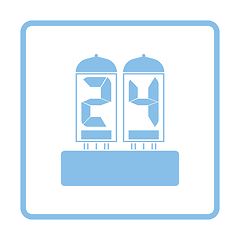 Image showing Electric numeral lamp icon