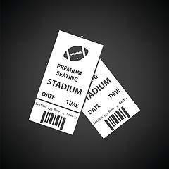 Image showing American football tickets icon