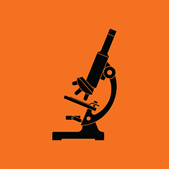 Image showing Icon of chemistry microscope