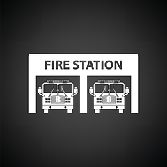 Image showing Fire station icon