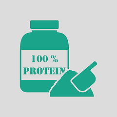 Image showing Protein conteiner icon