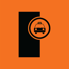 Image showing Taxi station icon