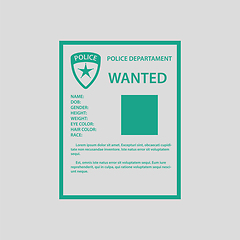 Image showing Wanted poster icon