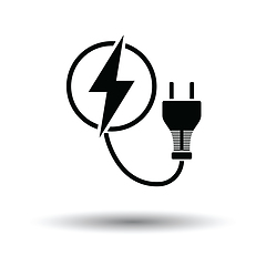 Image showing Electric plug icon