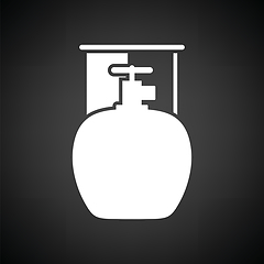 Image showing Camping gas container icon