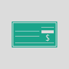 Image showing Bank check icon