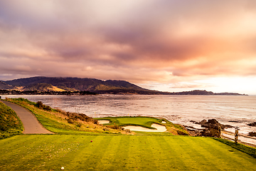 Image showing Pebble Beach golf course, Monterey, California, usa