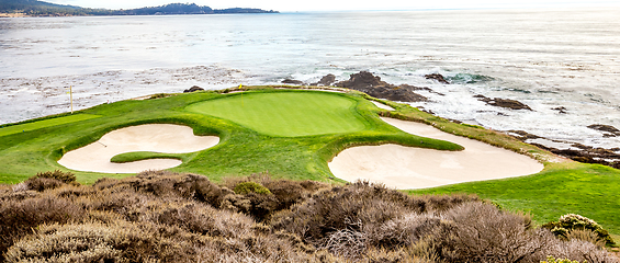 Image showing Pebble Beach golf course, Monterey, California, usa