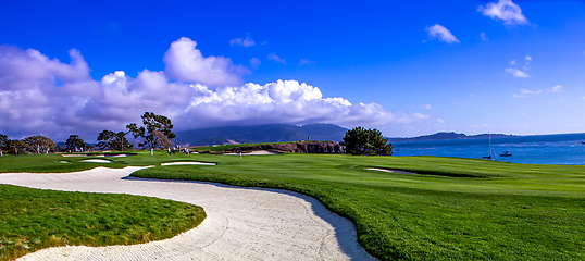 Image showing Pebble Beach golf course, Monterey, California, usa