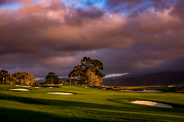 Image showing Pebble Beach golf course, Monterey, California, usa