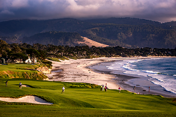 Image showing Pebble Beach golf course, Monterey, California, usa