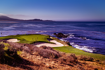 Image showing Pebble Beach golf course, Monterey, California, usa