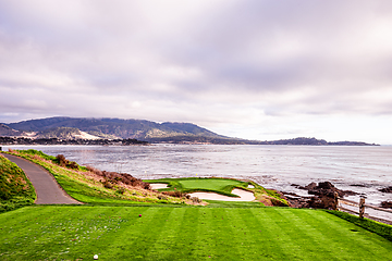 Image showing Pebble Beach golf course, Monterey, California, usa