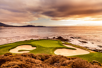 Image showing Pebble Beach golf course, Monterey, California, usa