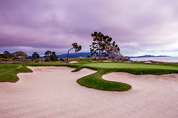 Image showing Pebble Beach golf course, Monterey, California, usa