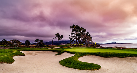 Image showing Pebble Beach golf course, Monterey, California, usa