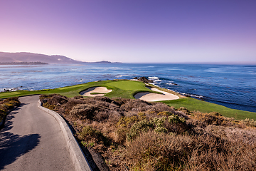 Image showing Pebble Beach golf course, Monterey, California, usa