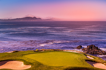 Image showing Pebble Beach golf course, Monterey, California, usa