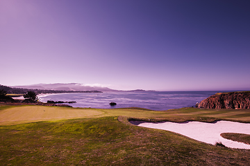 Image showing Pebble Beach golf course, Monterey, California, usa