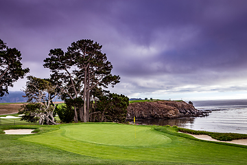 Image showing Pebble Beach golf course, Monterey, California, usa