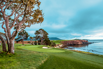 Image showing Pebble Beach golf course, Monterey, California, usa