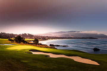 Image showing Pebble Beach golf course, Monterey, California, usa