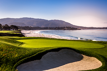 Image showing Pebble Beach golf course, Monterey, California, usa