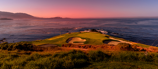 Image showing Pebble Beach golf course, Monterey, California, usa