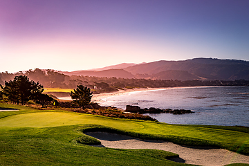 Image showing Pebble Beach golf course, Monterey, California, usa