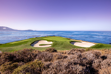 Image showing Pebble Beach golf course, Monterey, California, usa