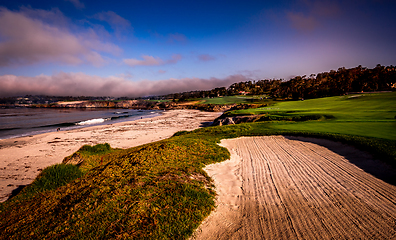 Image showing Pebble Beach golf course, Monterey, California, usa