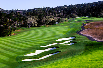 Image showing Pebble Beach golf course, Monterey, California, usa