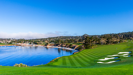 Image showing Pebble Beach golf course, Monterey, California, usa