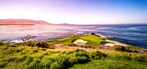 Image showing Pebble Beach golf course, Monterey, California, usa