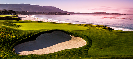 Image showing Pebble Beach golf course, Monterey, California, usa